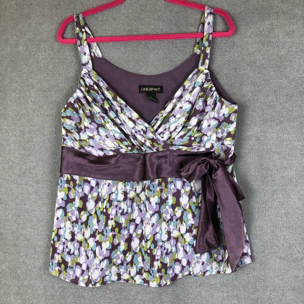 Lane Bryant Y2K babydoll sleeveless top size 14